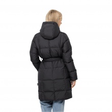 Jack Wolfskin Winter-Daunenmantel Frozen Lake Coat (winddicht, wasserabweisend) schwarz Damen